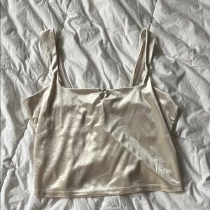 Wild Fable Cream Satin Top